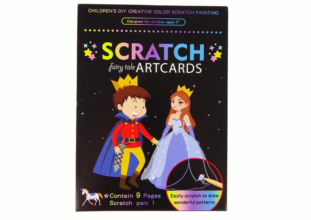 Livre de coloriage à gratter pour enfants kingdom