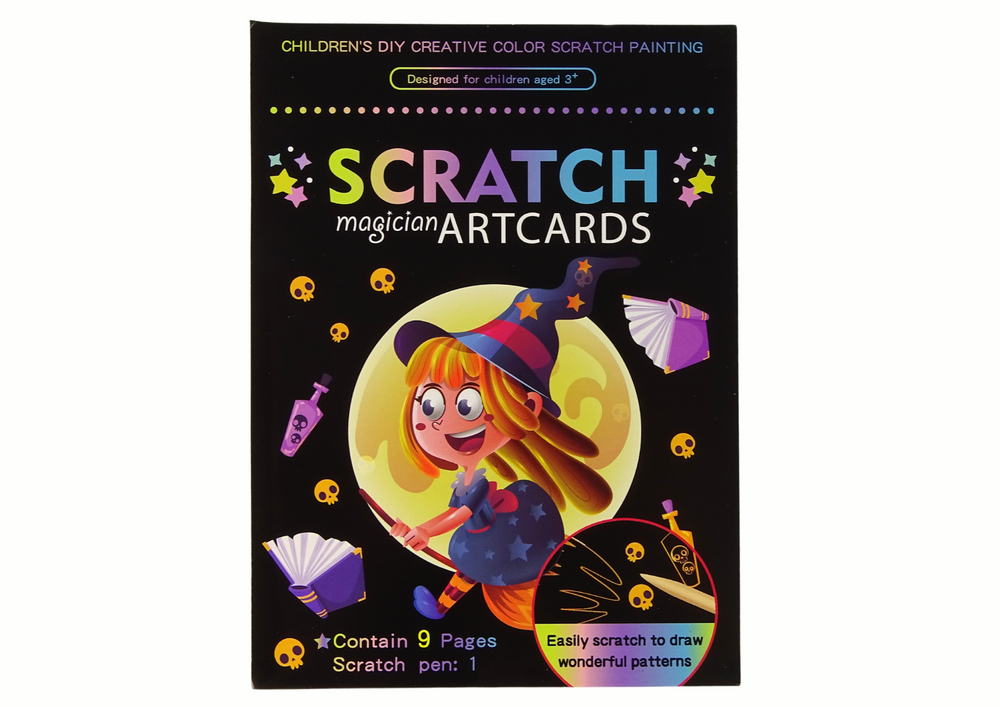 Livre de coloriage à gratter pour enfants Magic