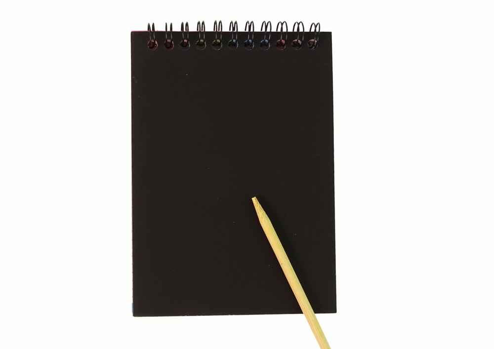 Notes à gratter pour enfants orange