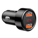 Baseus Magic Car Charger 2x USB / QC / 3.0 / 45W