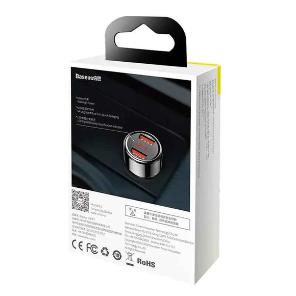 Baseus Magic Car Charger 2x USB / QC / 3.0 / 45W