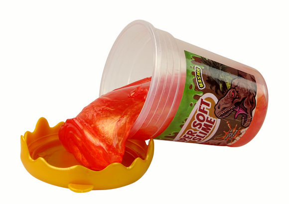 Slime pailleté dinosaures DIY doux 3 couleurs