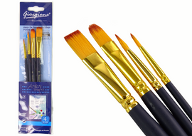 Ensemble de pinceaux d'artiste 4 formes