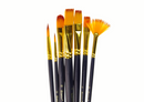Ensemble de pinceaux d'artiste 7 formes