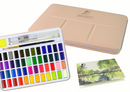 Coffret d'artiste de 48 aquarelles et accessoires