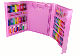Artistic Set Pink Suitcase 208 Elements
