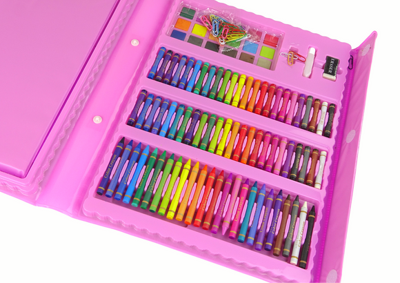 Artistic Set Pink Suitcase 208 Elements