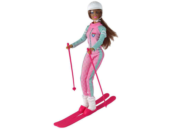Anlily Skier Doll Ski Set Skis