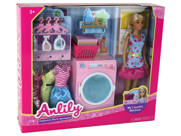 Anlily Doll Laundry Accessory Set XXL Washing Machine