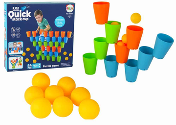 Jeu de puzzle Cups 3 en 1 44 pièces