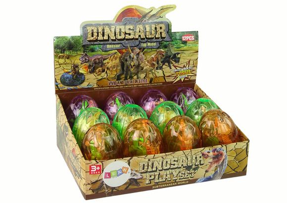 Grand œuf de dinosaure 2 figurines d'œufs de dinosaure 9 cm