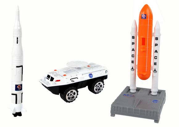Ensemble de figurines Space Truck Rocket 15 El.