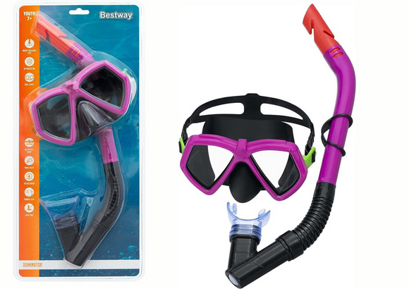 Diving Set Mask with Tube Pink 24070