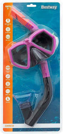 Diving Set Mask with Tube Pink 24070