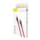 Baseus Type-C Cafule PD 2.0, 60W, flash charging Cable (20V 3A), 2m, Red (CATKLF-H09)