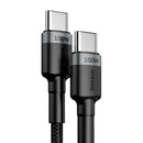 Cablu Date USB-C - USB-C, 100W, 2m, Gri-6