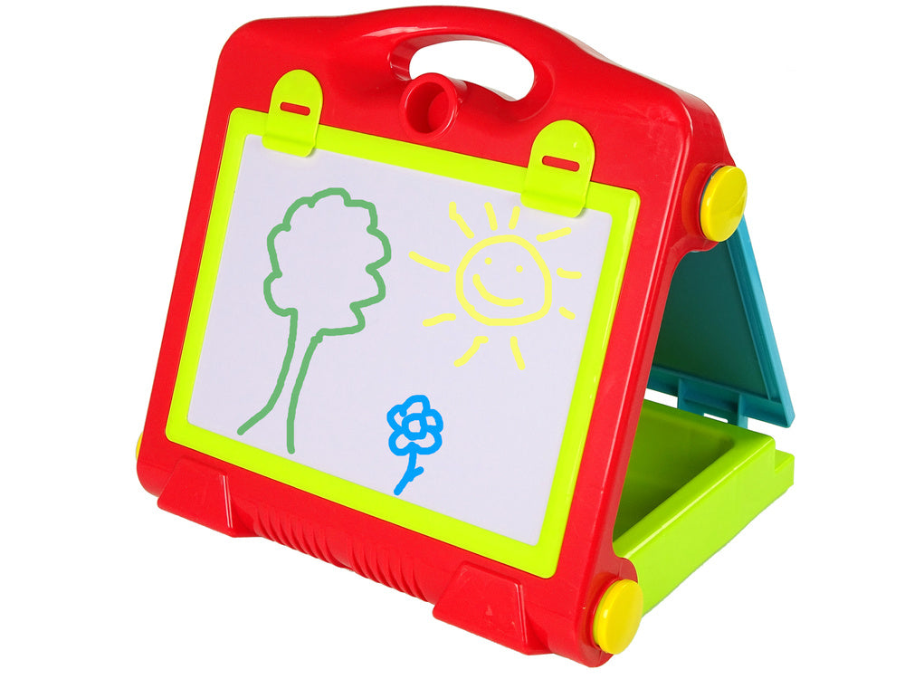 Foldable 2in1 Blackboard Suitcase - Chalk & Marker