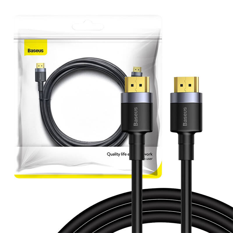 Câble vidéo Baseus Cafule 4KHDMI mâle vers 4KHDMI mâle 3 m Noir (CADKLF-G01)