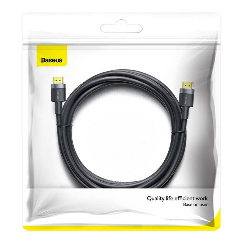 Câble vidéo baseus cafule 4khdmi mâle vers 4khdmi mâle 3 m noir cadklf-g01