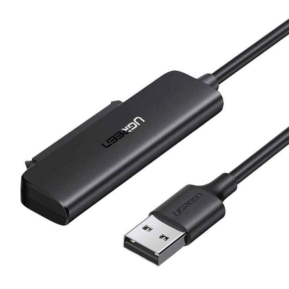 CABLU USB adaptor Ugreen, "CM321" USB 3.0 (T) la S-ATA (T), 50cm, adaptor USB la HDD S-ATA 2.5", negru, "70609" (timbru verde 0.18 lei) - 6957303876099