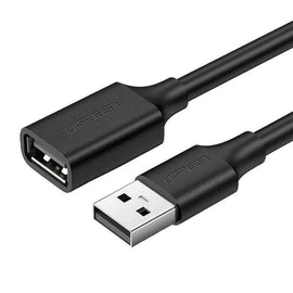 CABLU USB Ugreen prelungitor, "US103" USB 2.0 (M) la USB 2.0 (T), 2 m, negru, "10316" (timbru verde 0.18 lei) - 6957303813162