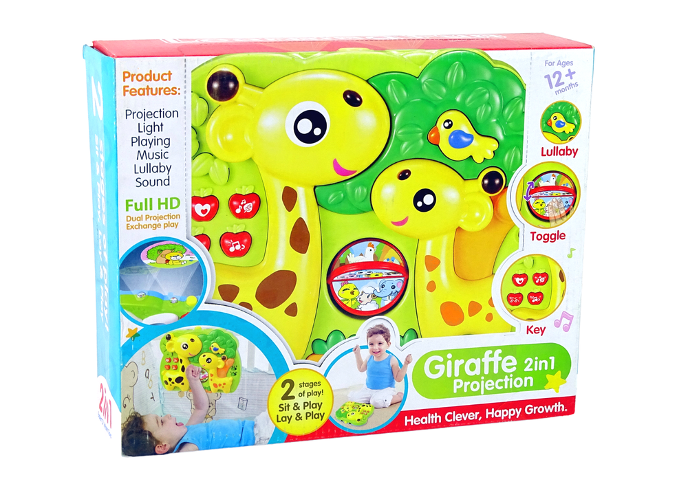 Projecteur 2 en 1 Girafe - Suspension de lit pour bébé