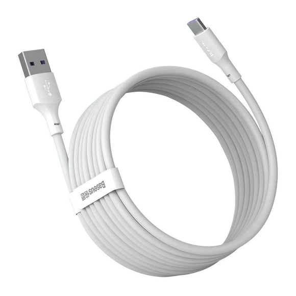 Câble USB Baseus TZCATZJ-02 1,5 m USB A USB C Blanc