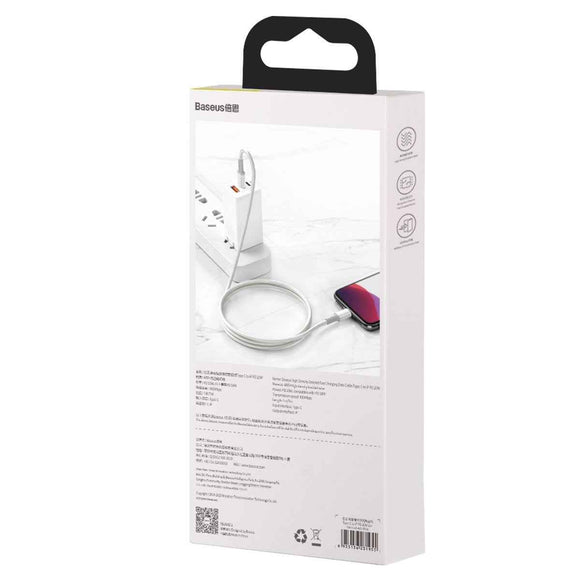 Baseus CATLGD-02 lightning cable 1 m White