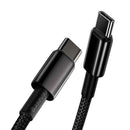 Baseus Type-C - Type-C cable Tungsten Gold Fast charging and data 100W (20V/5A) 1m Black (CATWJ-01)