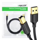 Ugreen 10351 USB cable USB 2.0 3 m USB A USB B Black-1
