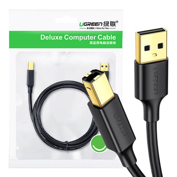 Ugreen 10351 USB cable USB 2.0 3 m USB A USB B Black
