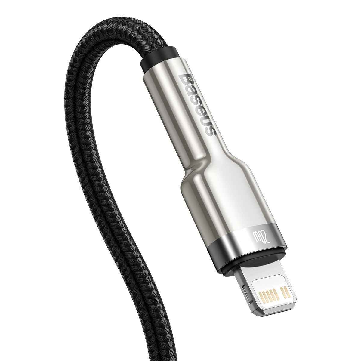 Câble de données Baseus Type-C - Lightning Série Cafule PD 20 W 2 m Noir (CATLJK-B01)