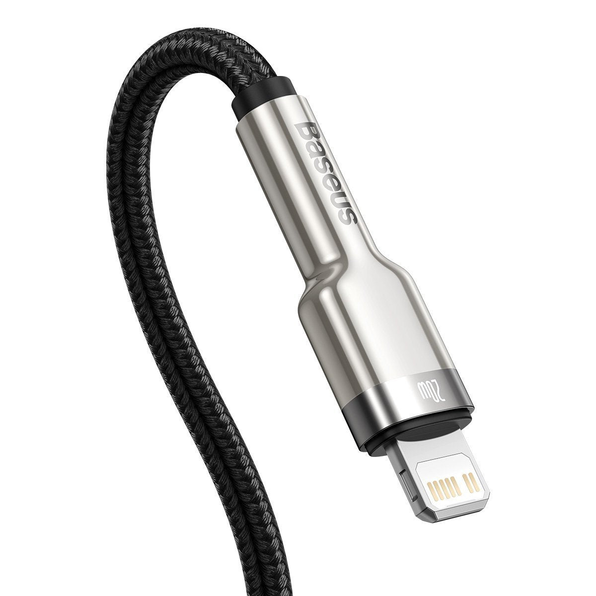 Câble de données Baseus Type-C - Lightning Série Cafule PD 20 W 2 m Noir (CATLJK-B01)