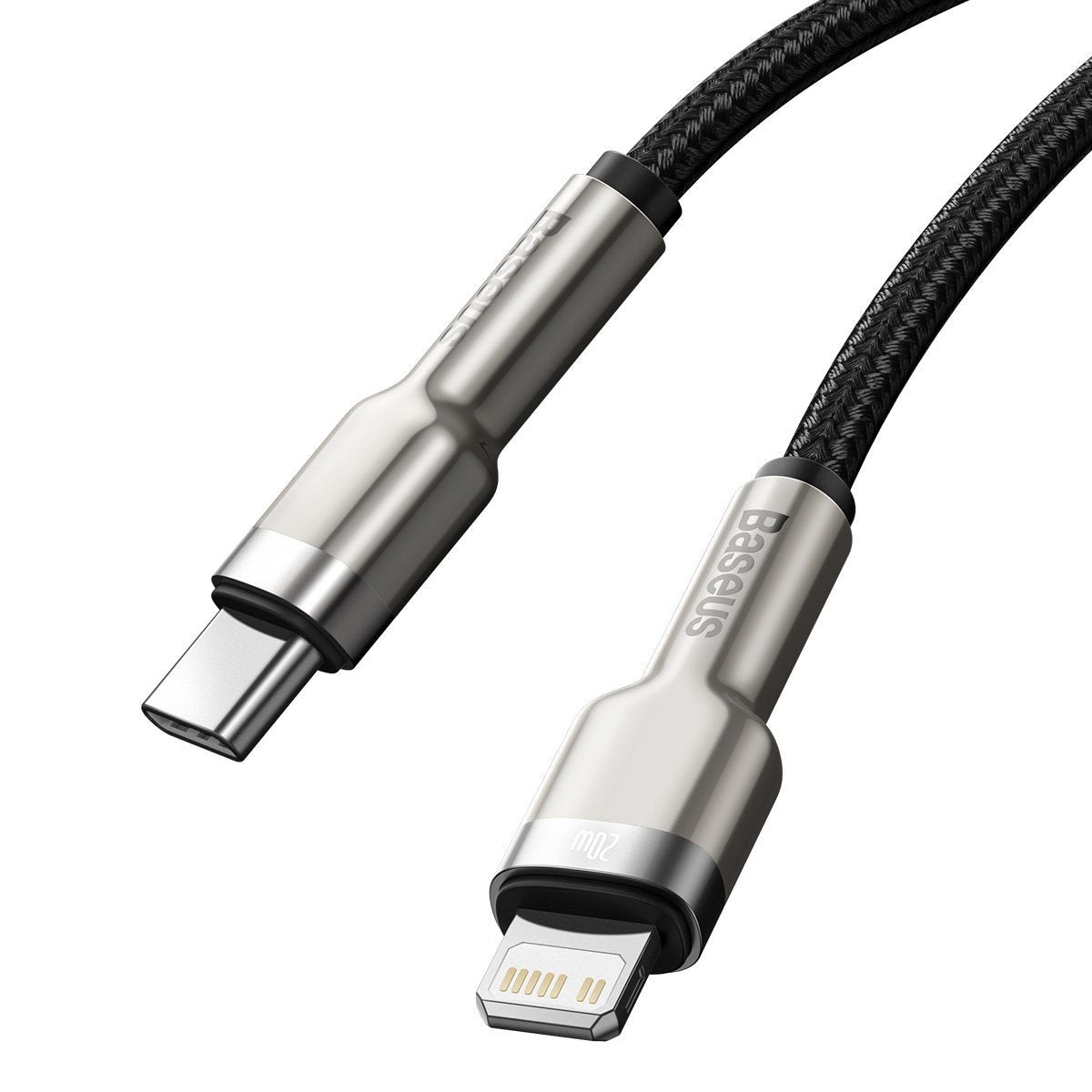 Câble de données Baseus Type-C - Lightning Série Cafule PD 20 W 2 m Noir (CATLJK-B01)