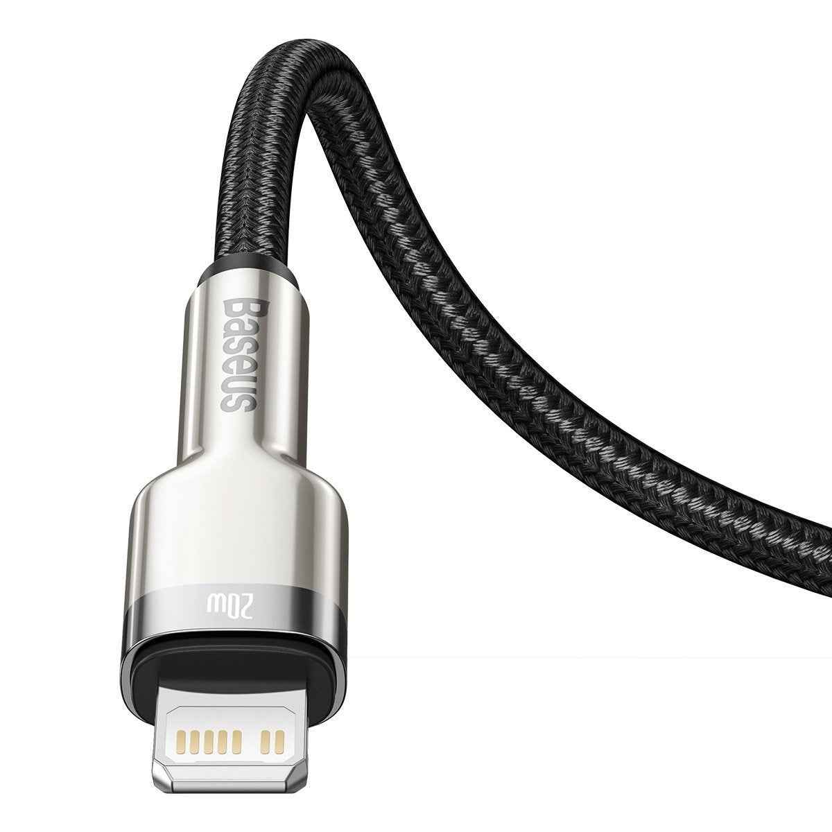 Câble de données Baseus Type-C - Lightning Série Cafule PD 20 W 2 m Noir (CATLJK-B01)