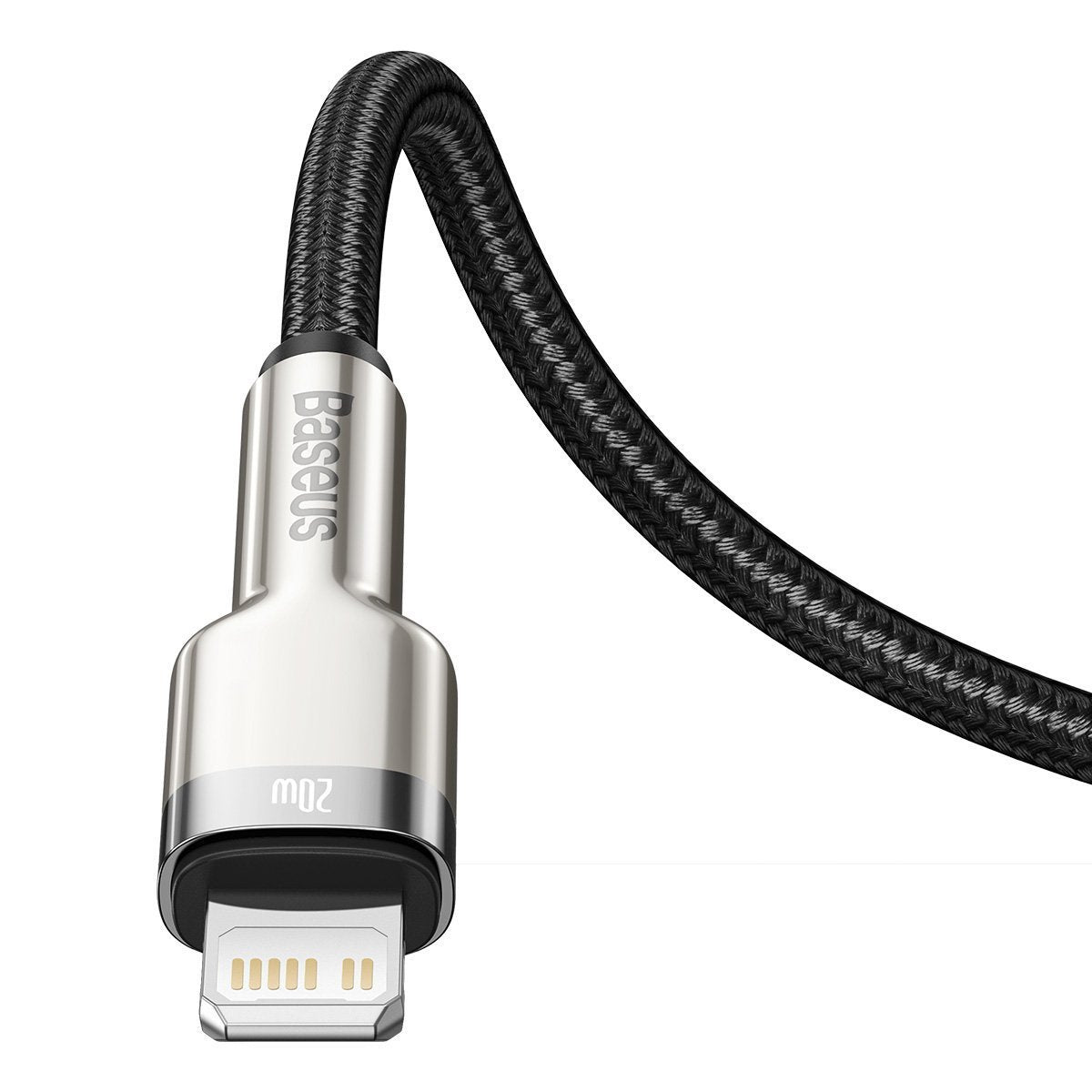 Câble de données Baseus Type-C - Lightning Série Cafule PD 20 W 2 m Noir (CATLJK-B01)