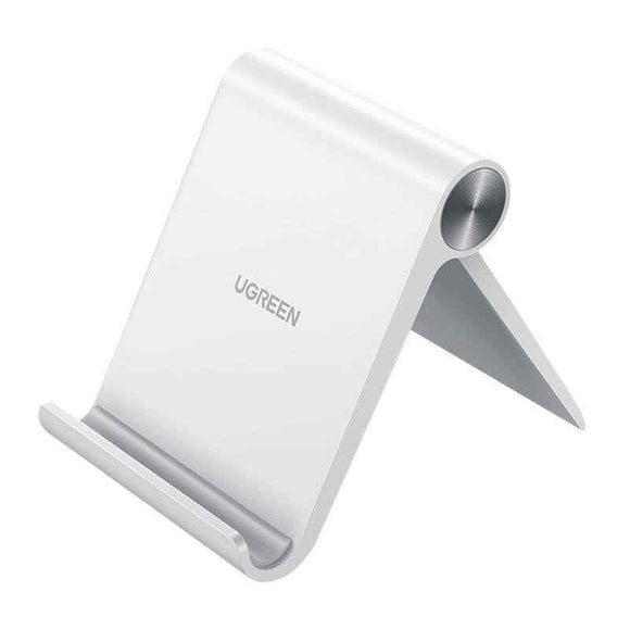 SUPORT Telefon/Tableta Ugreen, "LP106" pt. SmartPhone sau Tableta, fixare pe birou, universal cu unghi reglabil, alb "30285" - 6957303832859