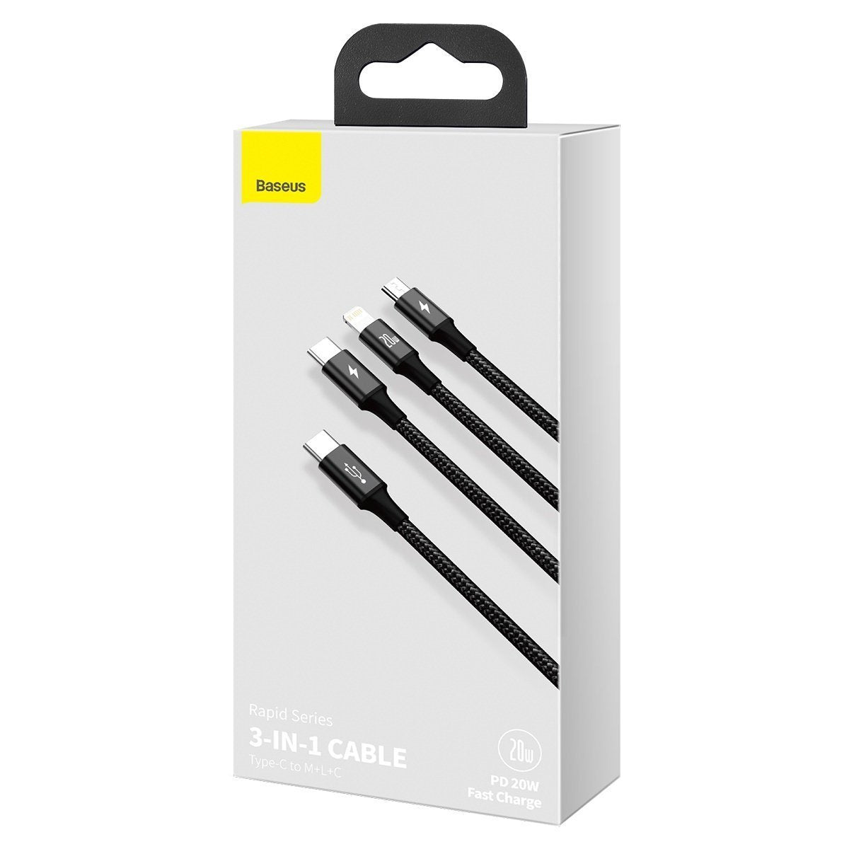 Baseus Rapid Series 3-en-1 1,5 m 20 W USB-C vers Lightning
