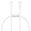 Baseus Superior Series Cable USB-C to Lightning, 20W, PD, 0,25m (white)
