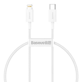 Baseus Superior Series Cable USB-C to Lightning, 20W, PD, 0,25m (white)