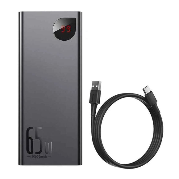 Baseus Adaman Metal Powerbank 20000mAh / PD QC 3.0 / 65W / 2xUSB + USB-C + micro USB