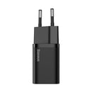 Baseus Travel Charger set Super Si 1C QC (With Mini Black Cable Type-C to Type-C 3A 1m) 25W EU Black (TZCCSUP-L01)-2