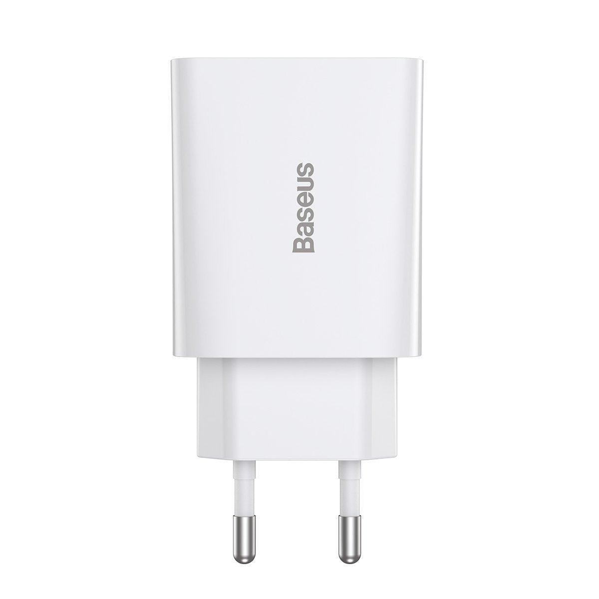 Chargeur de voyage baseus speed mini 1c chargeur rapide 20 w blanc ue ccfs-sn02