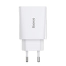 Chargeur de voyage baseus speed mini 1c chargeur rapide 20 w blanc ue ccfs-sn02
