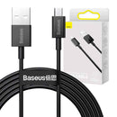 Baseus Micro USB Superior cable, fast charging cable 2A, 2m Black (CAMYS-A01)