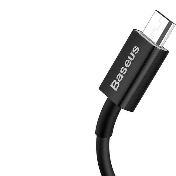 Baseus Micro USB Superior cable, fast charging cable 2A, 2m Black (CAMYS-A01)