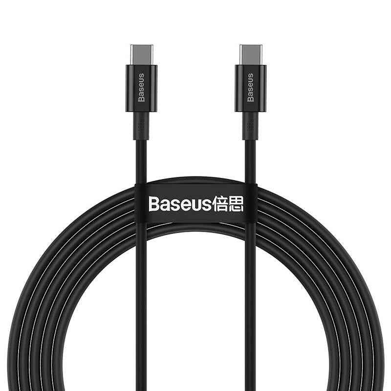 Câble USB Baseus Superior USB 2.0 1 m USB C Noir