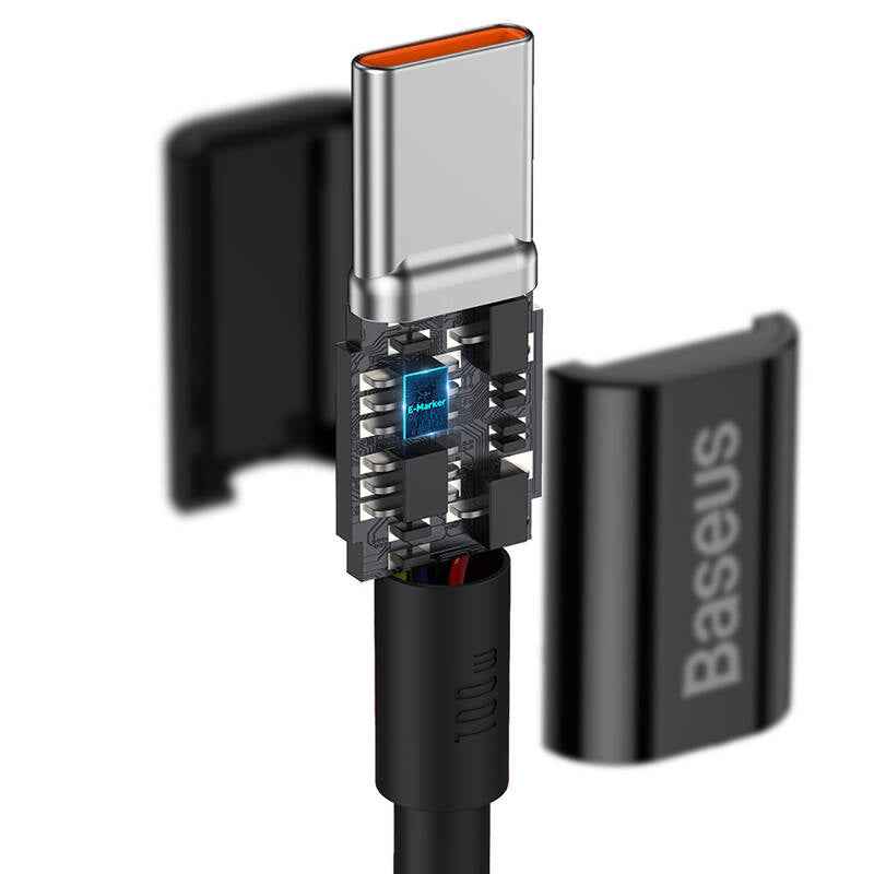 Câble USB Baseus Superior USB 2.0 1 m USB C Noir