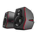 Enceinte EDIFIER Gaming 2.0, RMS : 88 W (2 x 12 W, 2 x 32 W), basses 4 po, volume central, Bluetooth/USB/AUX/optique/coaxial, modes audio : musique/jeu/film, 11 LED RVB, fréquence : 55 Hz-20 KHz, 220 V, noire, « G5000-BK » (timbre vert 0,8 lei)