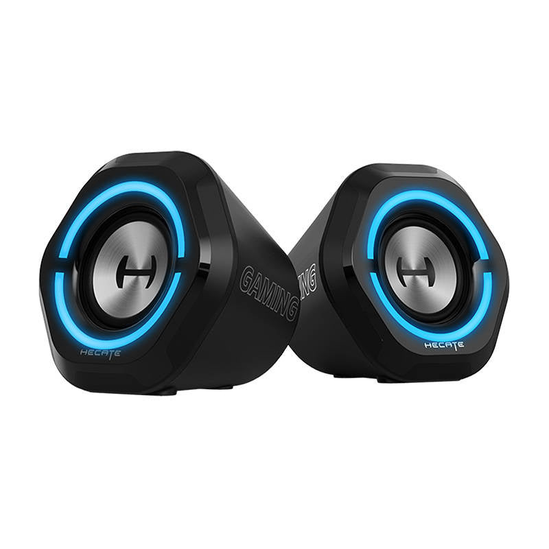 BOXE EDIFIER Gaming 2.0, RMS: 5W (2x2.5W),bass 2.5",control volum,BT/USB/AUX,sound mode:Music/Game/Movie,12 x LED RGB, frecv. rasp 98Hz-20KHz, USB power, black, "G1000-BK" (timbru verde 0.8 lei)
